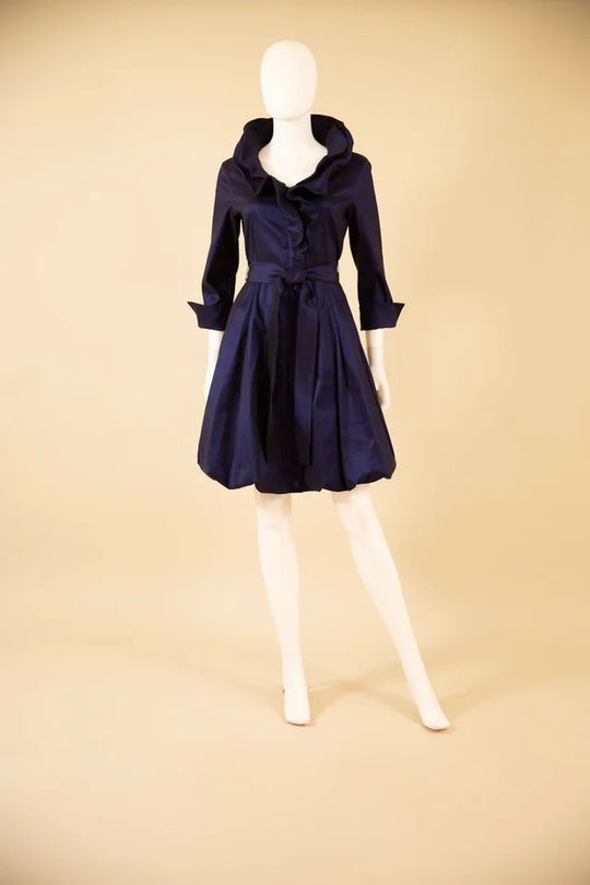 S26004 - 3/4 Sleeve Bubble Dress-06-Dresses/Jumpsuits-Samuel Dong-Krista Anne's Boutique, Women's Fashion and Accessories Located in Oklahoma City, OK and Black Mountain, NC