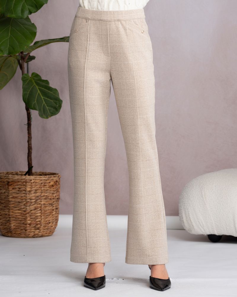 A46006 - Plaid Pull-On Pant-04-Bottoms-Alison Sheri-Krista Anne's Boutique, Women's Fashion and Accessories Located in Oklahoma City, OK and Black Mountain, NC