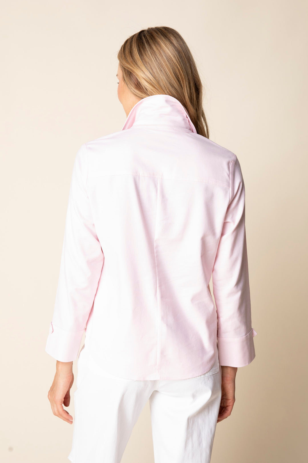15516 - Perfect Travel Shirt w/ Tab Details-02-Tops/Blouses-Habitat-Krista Anne's Boutique, Women's Fashion and Accessories Located in Oklahoma City, OK and Black Mountain, NC