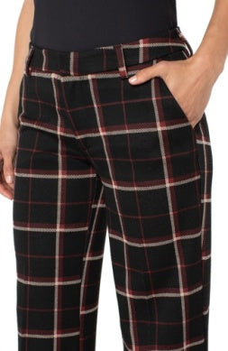 LM4654TL47 - Kelsey Wide Leg Plaid Trouser-04-Bottoms-Liverpool-Krista Anne's Boutique, Women's Fashion and Accessories Located in Oklahoma City, OK and Black Mountain, NC