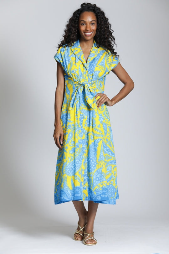 T105P/C-636D/CT - Tie Front Dress-06-Dresses/Jumpsuits-Apny Apparel Inc-Krista Anne's Boutique, Women's Fashion and Accessories Located in Oklahoma City, OK and Black Mountain, NC