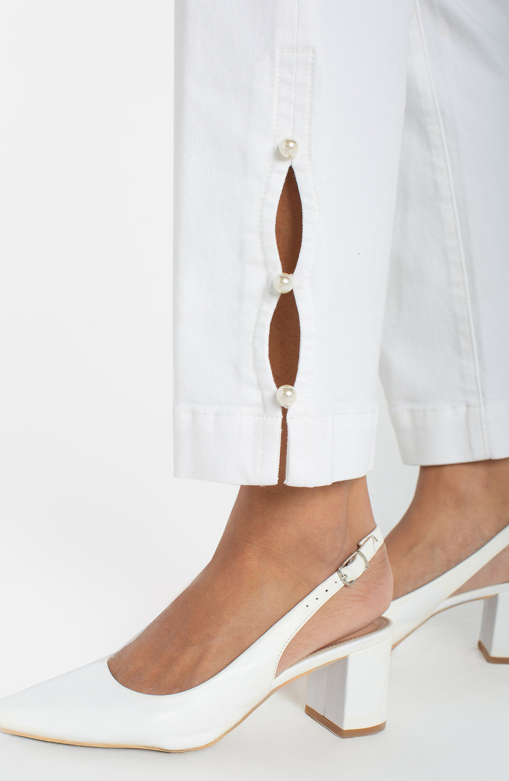 LM3159Q31 - Kennedy Crop Jean w/ Pearl Trim-04-Bottoms-Liverpool-Krista Anne's Boutique, Women's Fashion and Accessories Located in Oklahoma City, OK and Black Mountain, NC