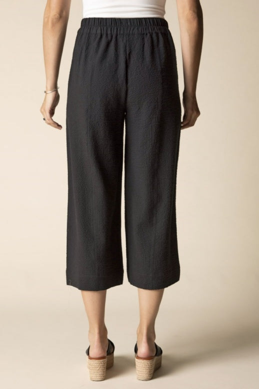 21362 - Crinkle Crepe Solid Aria Capri-04-Bottoms-Habitat-Krista Anne's Boutique, Women's Fashion and Accessories Located in Oklahoma City, OK and Black Mountain, NC