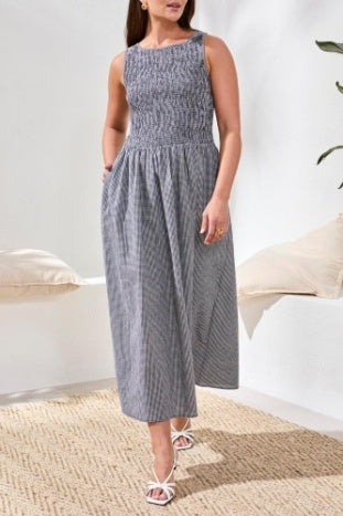 3042O-8455 - Ruche Top Sleeveless Dress-06-Dresses/Jumpsuits-Tribal-Krista Anne's Boutique, Women's Fashion and Accessories Located in Oklahoma City, OK and Black Mountain, NC