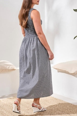 3042O-8455 - Ruche Top Sleeveless Dress-06-Dresses/Jumpsuits-Tribal-Krista Anne's Boutique, Women's Fashion and Accessories Located in Oklahoma City, OK and Black Mountain, NC