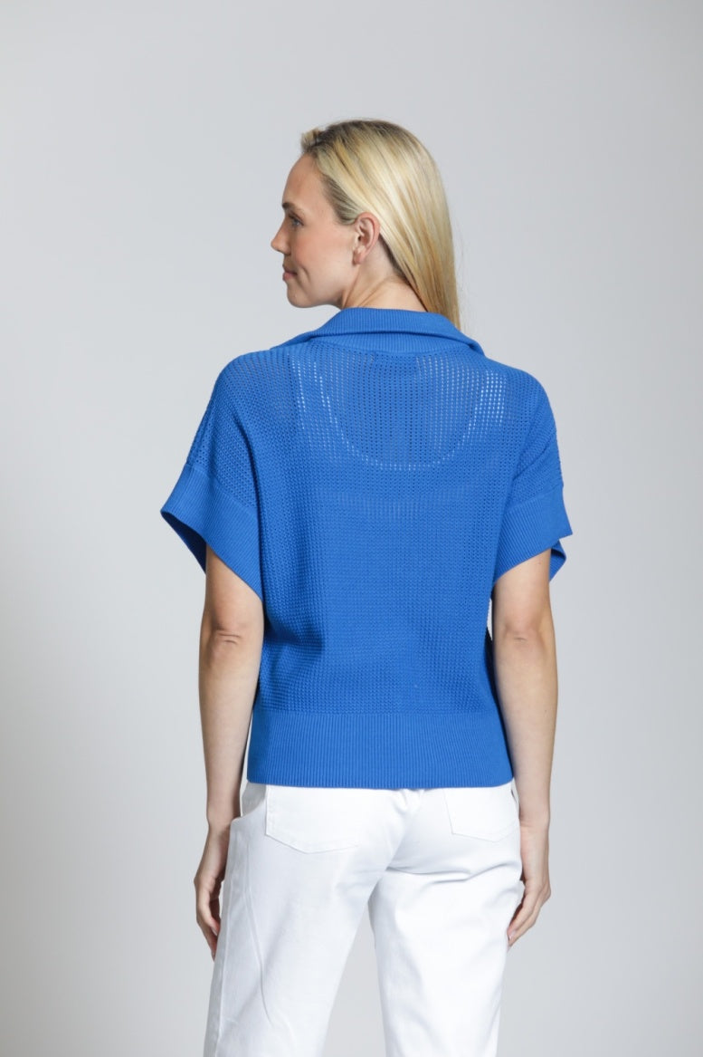 SW166 - Half Zip Open Knit Sweater-02-Tops/Blouses-Apny Apparel Inc-Krista Anne's Boutique, Women's Fashion and Accessories Located in Oklahoma City, OK and Black Mountain, NC