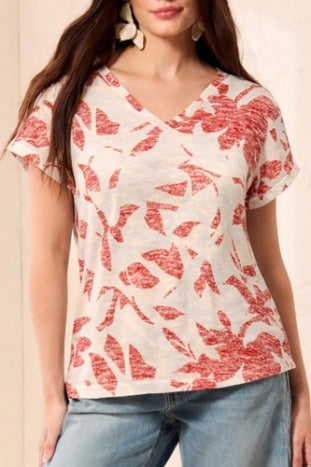 6108O-1619 - Printed Tee-03-Tees/Tanks-Tribal-Krista Anne's Boutique, Women's Fashion and Accessories Located in Oklahoma City, OK and Black Mountain, NC