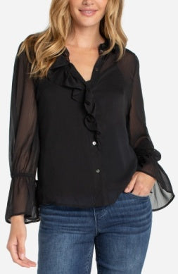 LM8K90PC - Ruffle Front Blouse