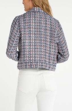 LM1C69TR06 - Tweed Button Front Jacket