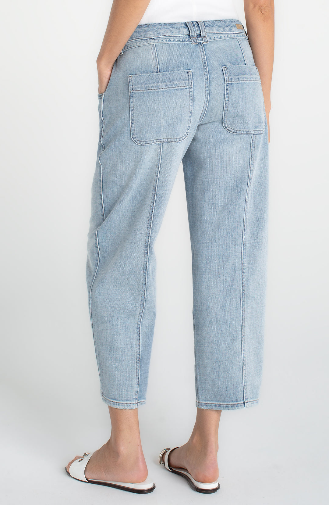 LM5287VX - Beach Comber w/ Self Tie Belt-04-Bottoms-Liverpool-Krista Anne's Boutique, Women's Fashion and Accessories Located in Oklahoma City, OK and Black Mountain, NC