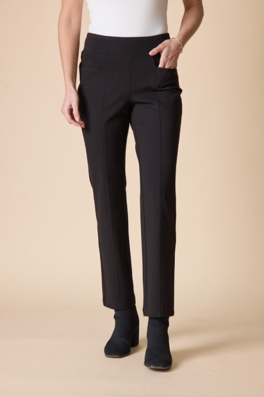 10661 - Luxe Ponte Seamed Pant-04-Bottoms-Habitat-Krista Anne's Boutique, Women's Fashion and Accessories Located in Oklahoma City, OK and Black Mountain, NC