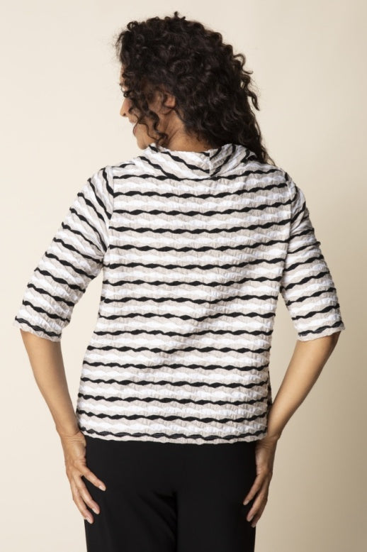 19209 - Make Waves Oceanside Tee-02-Tops/Blouses-Habitat-Krista Anne's Boutique, Women's Fashion and Accessories Located in Oklahoma City, OK and Black Mountain, NC