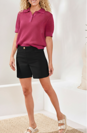 3015O-7165 - "Flatten It" Pull On Shorts-04-Bottoms-Tribal-Krista Anne's Boutique, Women's Fashion and Accessories Located in Oklahoma City, OK and Black Mountain, NC