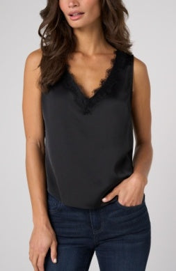LM8M20PS6 - Lace Trim Tank-03-Tees/Tanks-Liverpool-Krista Anne's Boutique, Women's Fashion and Accessories Located in Oklahoma City, OK and Black Mountain, NC