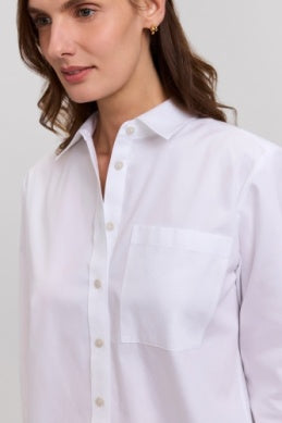 205809 - Jodie Long Sleeve Short Shirt-02-Tops/Blouses-Foxcroft-Krista Anne's Boutique, Women's Fashion and Accessories Located in Oklahoma City, OK and Black Mountain, NC