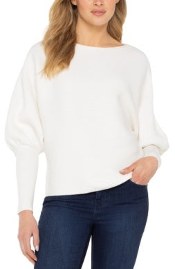 LM8H68SR11 - Boat Neck Dolman Sweater-05-Sweaters-Liverpool-Krista Anne's Boutique, Women's Fashion and Accessories Located in Oklahoma City, OK and Black Mountain, NC