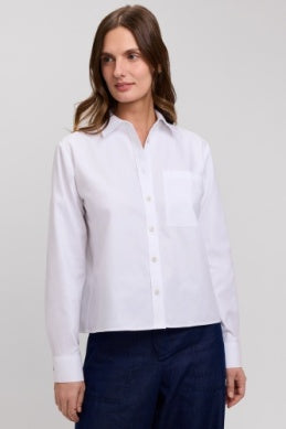 205809 - Jodie Long Sleeve Short Shirt-02-Tops/Blouses-Foxcroft-Krista Anne's Boutique, Women's Fashion and Accessories Located in Oklahoma City, OK and Black Mountain, NC