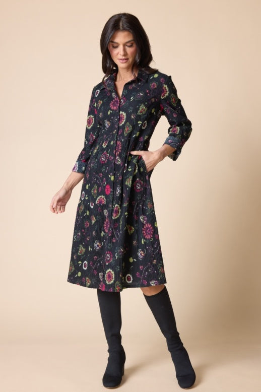 48085 - Floral Lanai Dress-06-Dresses/Jumpsuits-Habitat-Krista Anne's Boutique, Women's Fashion and Accessories Located in Oklahoma City, OK and Black Mountain, NC