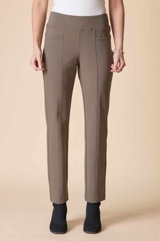 10661 - Luxe Ponte Seamed Pant-04-Bottoms-Habitat-Krista Anne's Boutique, Women's Fashion and Accessories Located in Oklahoma City, OK and Black Mountain, NC