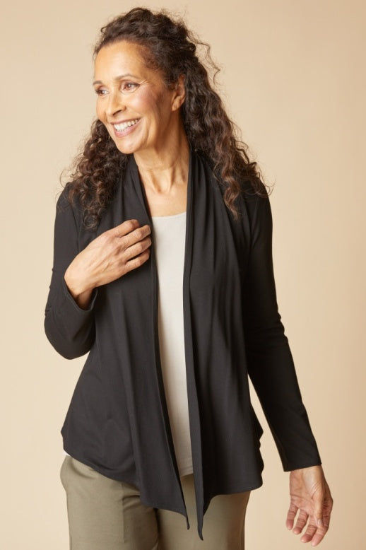 55931 - Core Travel Knit Waterfall Jacket-01-Jackets/Blazers-Habitat-Krista Anne's Boutique, Women's Fashion and Accessories Located in Oklahoma City, OK and Black Mountain, NC