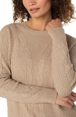 LM8H83SR04 - L/S Raglan Sweater-05-Sweaters-Liverpool-Krista Anne's Boutique, Women's Fashion and Accessories Located in Oklahoma City, OK and Black Mountain, NC