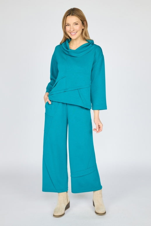 330140 - Featherlux Crossroads Cowl Top-02-Tops/Blouses-Habitat-Krista Anne's Boutique, Women's Fashion and Accessories Located in Oklahoma City, OK and Black Mountain, NC
