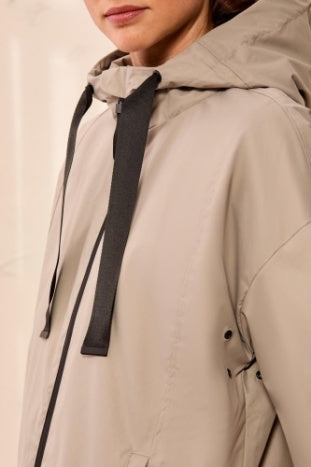 3285O-8304 - Hooded Zip Front Coat-01-Jackets/Blazers-Tribal-Krista Anne's Boutique, Women's Fashion and Accessories Located in Oklahoma City, OK and Black Mountain, NC