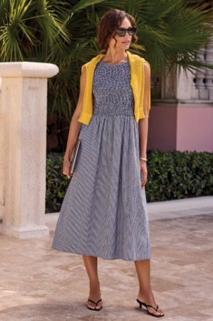 3042O-8455 - Ruche Top Sleeveless Dress-06-Dresses/Jumpsuits-Tribal-Krista Anne's Boutique, Women's Fashion and Accessories Located in Oklahoma City, OK and Black Mountain, NC