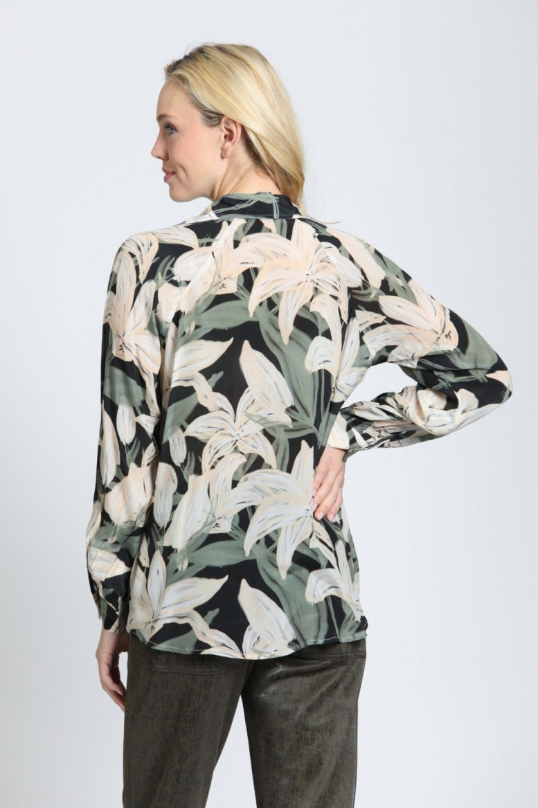 T16P/D-019D/NC - Half-Placket Pullover Blouse-02-Tops/Blouses-Apny Apparel Inc-Krista Anne's Boutique, Women's Fashion and Accessories Located in Oklahoma City, OK and Black Mountain, NC
