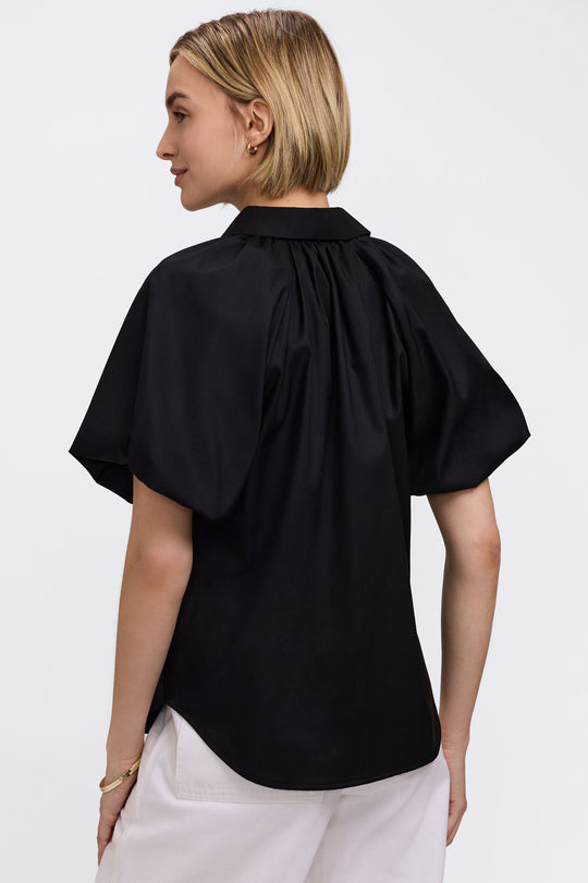 205600 - Paula Puff Short Sleeve Top-02-Tops/Blouses-Foxcroft-Krista Anne's Boutique, Women's Fashion and Accessories Located in Oklahoma City, OK and Black Mountain, NC