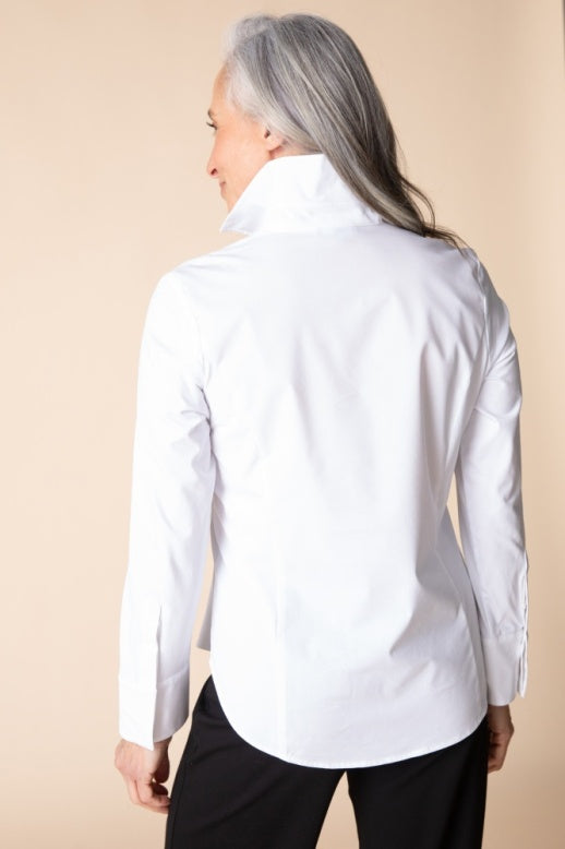 15601 - Knit Mix Hidden Placket Blouse-02-Tops/Blouses-Habitat-Krista Anne's Boutique, Women's Fashion and Accessories Located in Oklahoma City, OK and Black Mountain, NC