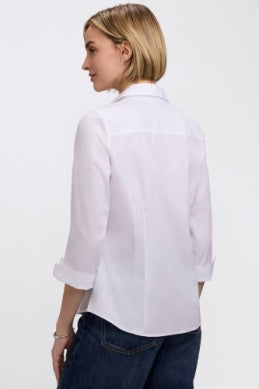 102278 - Taylor 3/4 Sleeve Blouse-02-Tops/Blouses-Foxcroft-Krista Anne's Boutique, Women's Fashion and Accessories Located in Oklahoma City, OK and Black Mountain, NC