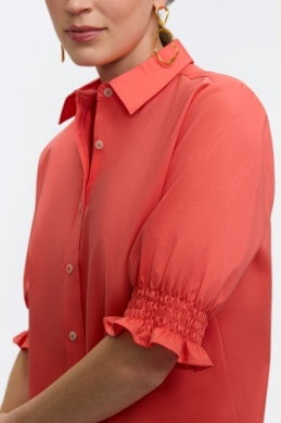 205555 - Vivienne Elbow Matte Shirt-02-Tops/Blouses-Foxcroft-Krista Anne's Boutique, Women's Fashion and Accessories Located in Oklahoma City, OK and Black Mountain, NC