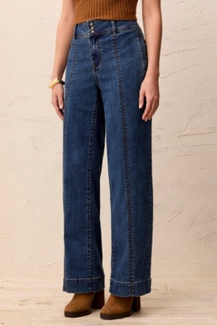6232O-2020 - Hugging Wide Denim Trousers-04-Bottoms-Tribal-Krista Anne's Boutique, Women's Fashion and Accessories Located in Oklahoma City, OK and Black Mountain, NC