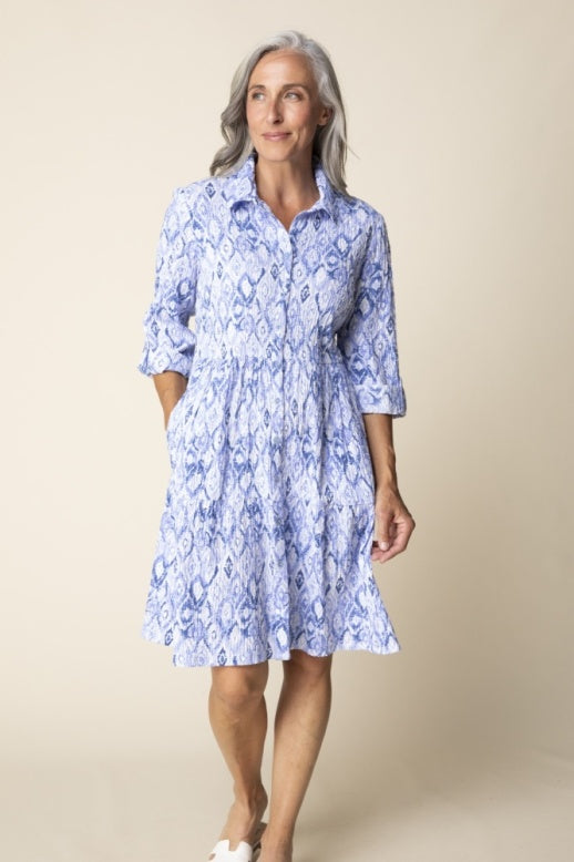 33985 - Printed Diamonds Lanai Dress-06-Dresses/Jumpsuits-Habitat-Krista Anne's Boutique, Women's Fashion and Accessories Located in Oklahoma City, OK and Black Mountain, NC