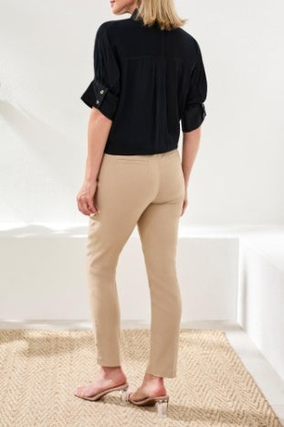 3112O-8386 - Button Front Half Sleeve Blouse-02-Tops/Blouses-Tribal-Krista Anne's Boutique, Women's Fashion and Accessories Located in Oklahoma City, OK and Black Mountain, NC