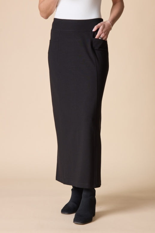 55951 - Pull On Maxi Straight Skirt-04-Bottoms-Habitat-Krista Anne's Boutique, Women's Fashion and Accessories Located in Oklahoma City, OK and Black Mountain, NC