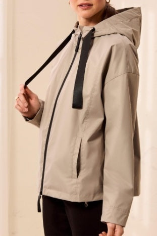 3285O-8304 - Hooded Zip Front Coat-01-Jackets/Blazers-Tribal-Krista Anne's Boutique, Women's Fashion and Accessories Located in Oklahoma City, OK and Black Mountain, NC