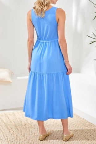 5776O-5248 - Mix Media Sleeveless Maxi Dress-06-Dresses/Jumpsuits-Tribal-Krista Anne's Boutique, Women's Fashion and Accessories Located in Oklahoma City, OK and Black Mountain, NC