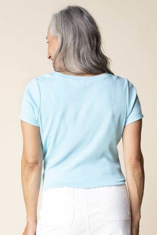 16510 - Cozy Rib S/S Tee-03-Tees/Tanks-Habitat-Krista Anne's Boutique, Women's Fashion and Accessories Located in Oklahoma City, OK and Black Mountain, NC