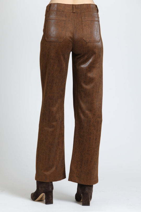 K28 - Long Wide Leg Patch Pocket Pant-04-Bottoms-Apny Apparel Inc-Krista Anne's Boutique, Women's Fashion and Accessories Located in Oklahoma City, OK and Black Mountain, NC