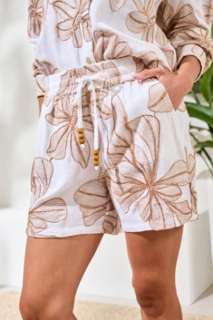 3002O-8377 - Pull-On Short w/ Drawcord-04-Bottoms-Tribal-Krista Anne's Boutique, Women's Fashion and Accessories Located in Oklahoma City, OK and Black Mountain, NC