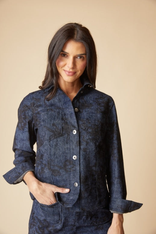 47411 - Luxe Cord Boyfriend Jacket-01-Jackets/Blazers-Habitat-Krista Anne's Boutique, Women's Fashion and Accessories Located in Oklahoma City, OK and Black Mountain, NC