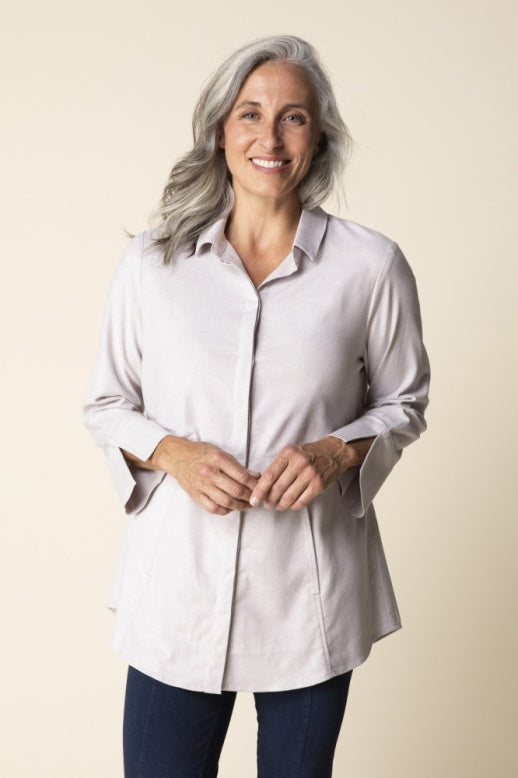 15519 - Perfect Travel Shirt-02-Tops/Blouses-Habitat-Krista Anne's Boutique, Women's Fashion and Accessories Located in Oklahoma City, OK and Black Mountain, NC