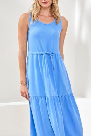 5776O-5248 - Mix Media Sleeveless Maxi Dress-06-Dresses/Jumpsuits-Tribal-Krista Anne's Boutique, Women's Fashion and Accessories Located in Oklahoma City, OK and Black Mountain, NC
