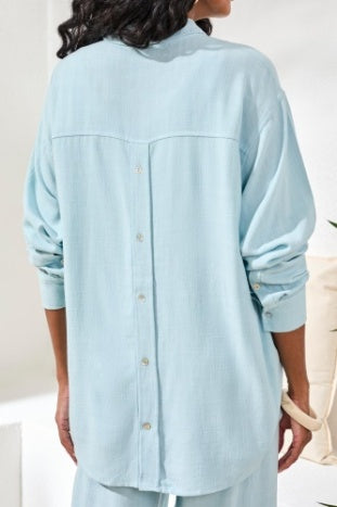 3078O-8388 - Button Front Shirt w/ Back Placket-03-Tees/Tanks-Tribal-Krista Anne's Boutique, Women's Fashion and Accessories Located in Oklahoma City, OK and Black Mountain, NC