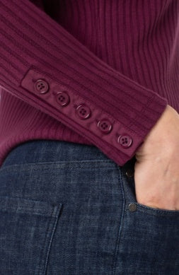 LM8J03K61 - Mock Neck Top w/ Button Detail-02-Tops/Blouses-Liverpool-Krista Anne's Boutique, Women's Fashion and Accessories Located in Oklahoma City, OK and Black Mountain, NC