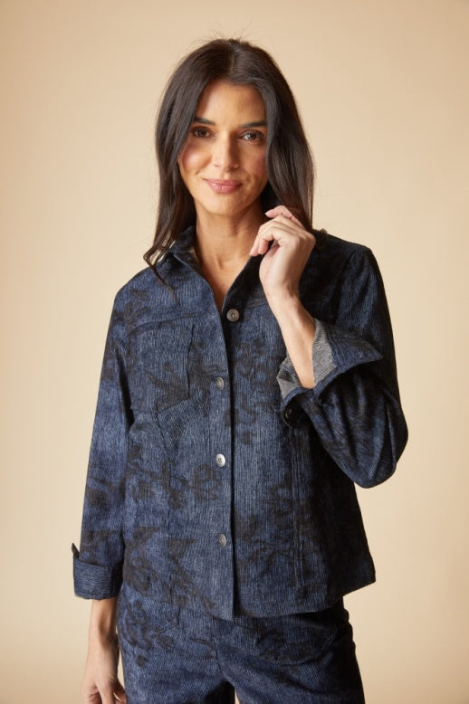 47411 - Luxe Cord Boyfriend Jacket-01-Jackets/Blazers-Habitat-Krista Anne's Boutique, Women's Fashion and Accessories Located in Oklahoma City, OK and Black Mountain, NC