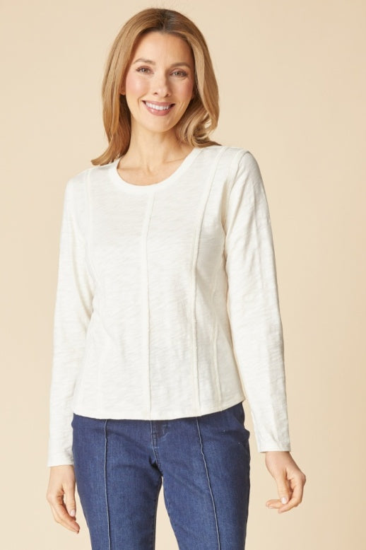 27544 - Princess Seamed Tee-02-Tops/Blouses-Habitat-Krista Anne's Boutique, Women's Fashion and Accessories Located in Oklahoma City, OK and Black Mountain, NC