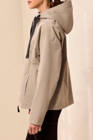 3285O-8304 - Hooded Zip Front Coat-01-Jackets/Blazers-Tribal-Krista Anne's Boutique, Women's Fashion and Accessories Located in Oklahoma City, OK and Black Mountain, NC